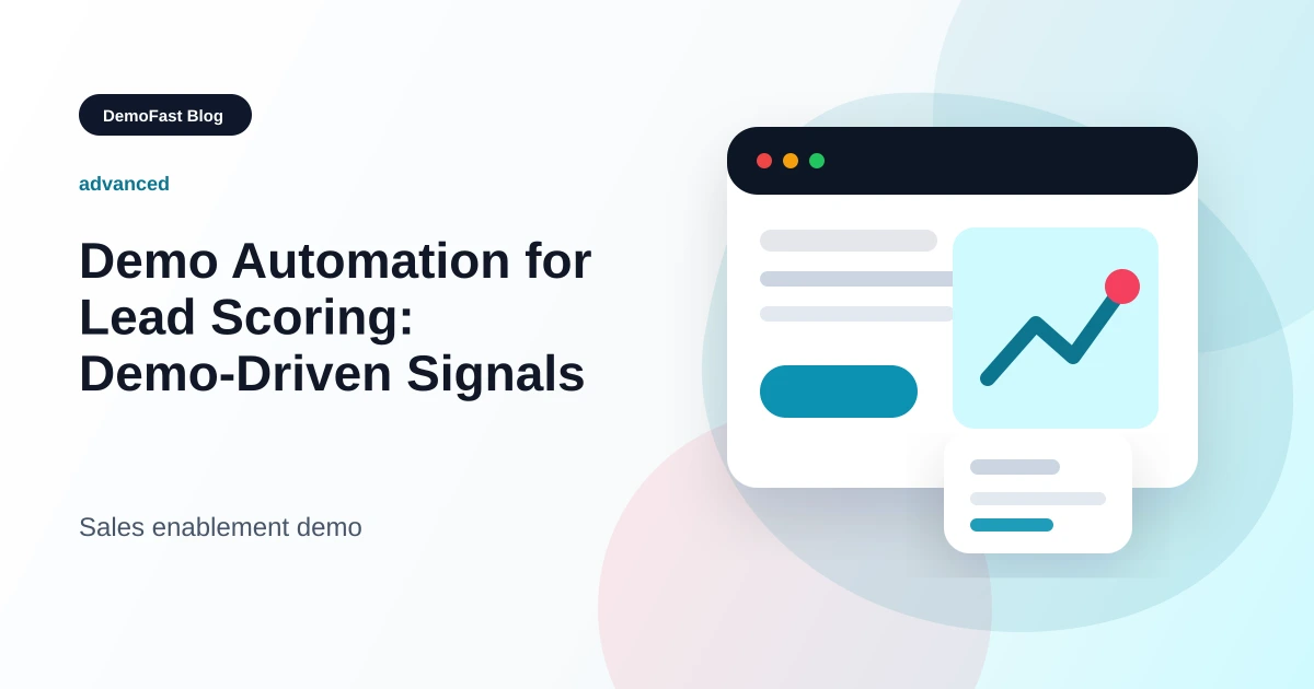 Demo Automation for Lead Scoring: Demo-Driven Signals