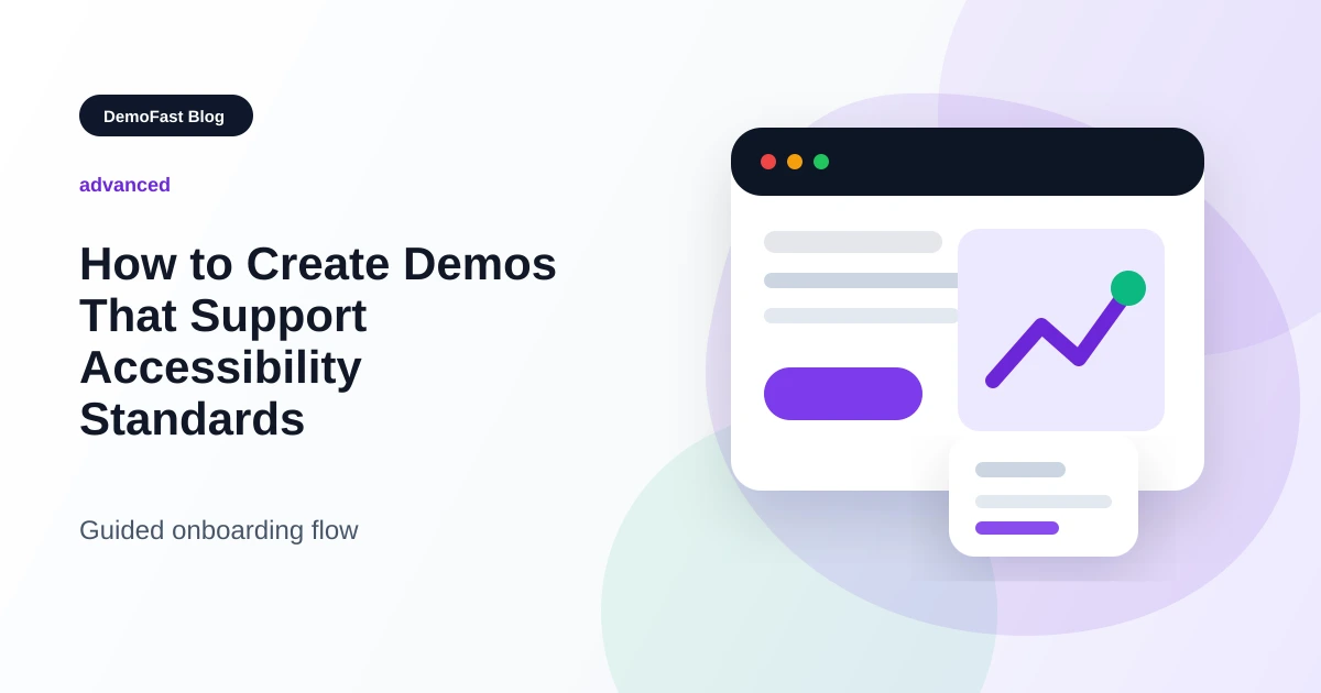 How to Create Demos That Support Accessibility Standards
