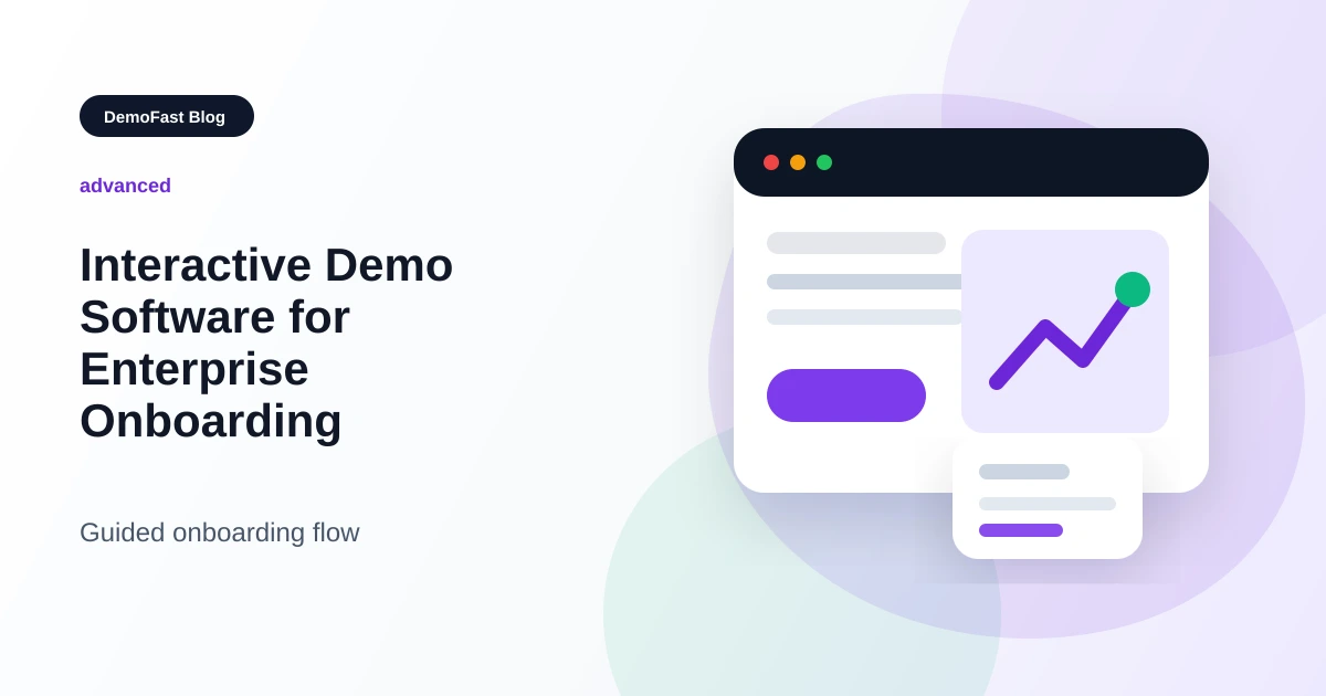Interactive Demo Software for Enterprise Onboarding